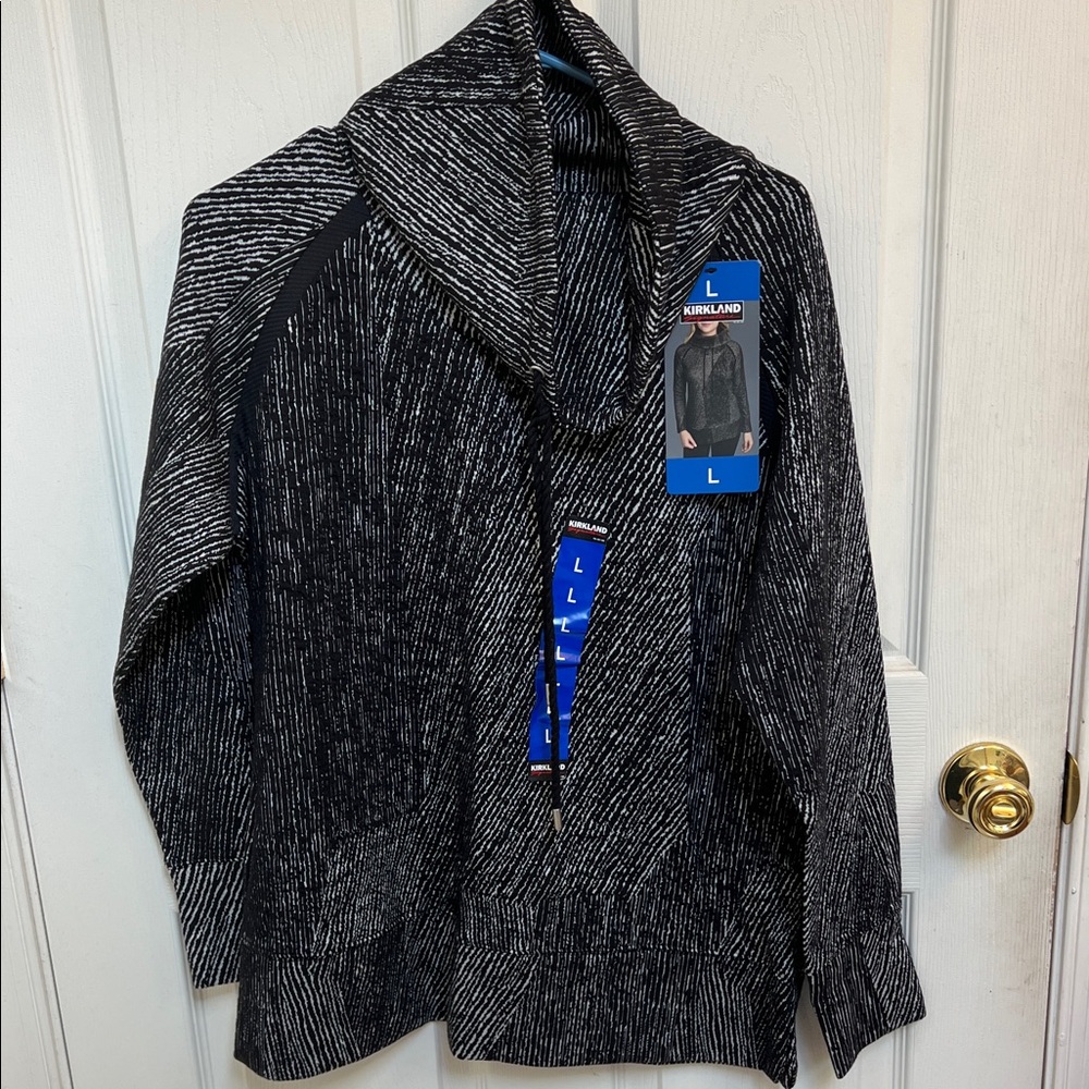 Kirkland Signature Men's Gray Zip-Up Sweater